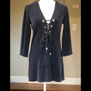 Aqua Navy Blue Tunic